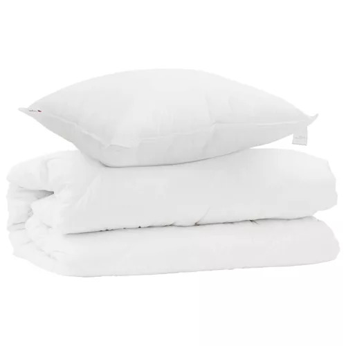 Takaró szett párnával 2 pcs Fehér Mikroszálas