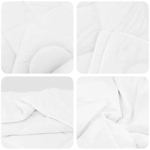Takaró szett párnával 2 pcs Fehér Mikroszálas