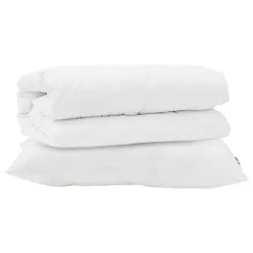 Takaró szett párnával 2 pcs Fehér Mikroszálas