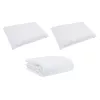 Takaró szett párnával 3 pcs Fehér Pamut