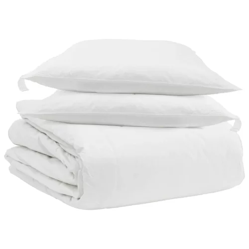 Takaró szett párnával 3 pcs Fehér Pamut