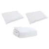 Takaró szett párnával 3 pcs Fehér Pamut