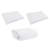 Takaró szett párnával 3 pcs Fehér Pamut