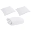 Takaró szett párnával 3 pcs Fehér Pamut
