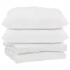 Paplan párnával 3 pcs Fehér Mikroszálas