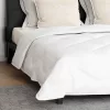 Paplan párnával 3 pcs Fehér Mikroszálas