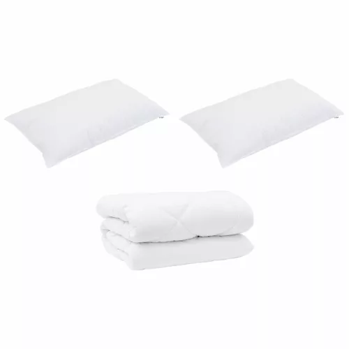 Téli takaró párnával 3 pcs Fehér Mikroszál