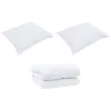 Téli takaró párnával 3 pcs Fehér Mikroszál