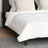 Paplan párnával 3 pcs Fehér Mikroszálas