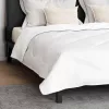 Paplan párnával 3 pcs Fehér Mikroszálas