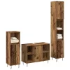Fürdőszoba Bútor Szett 3 pcs Öreg fa 30 x 30 x 180 cm Faanyag