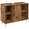 Fürdőszoba Bútor Szett 3 pcs Öreg fa 30 x 30 x 180 cm Faanyag