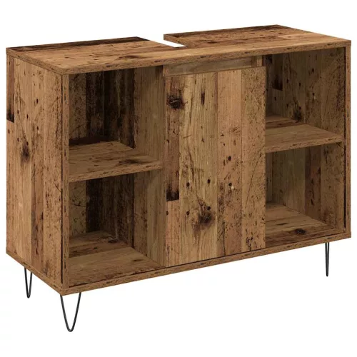 Fürdőszoba Bútor Szett 3 pcs Öreg fa 30 x 30 x 180 cm Faanyag