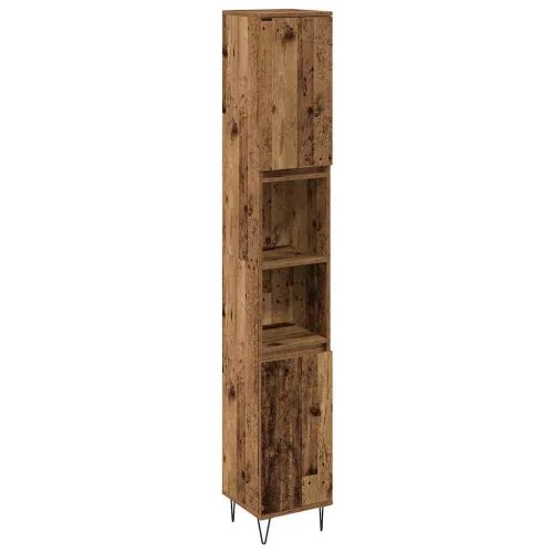 Fürdőszoba Bútor Szett 3 pcs Öreg fa 30 x 30 x 180 cm Faanyag