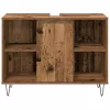 Fürdőszoba Bútor Szett 3 pcs Öreg fa 30 x 30 x 180 cm Faanyag