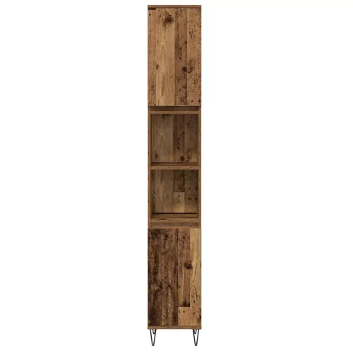 Fürdőszoba Bútor Szett 3 pcs Öreg fa 30 x 30 x 180 cm Faanyag