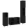 Fürdőszoba Bútor Szett 3 pcs Fekete tölgy 30 x 30 x 180 cm