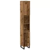 Fürdőszoba bútor szett 3 pcs Barna 30 x 30 x 180 cm Faanyag