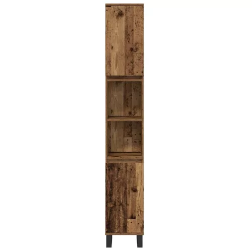 Fürdőszoba bútor szett 3 pcs Barna 30 x 30 x 180 cm Faanyag