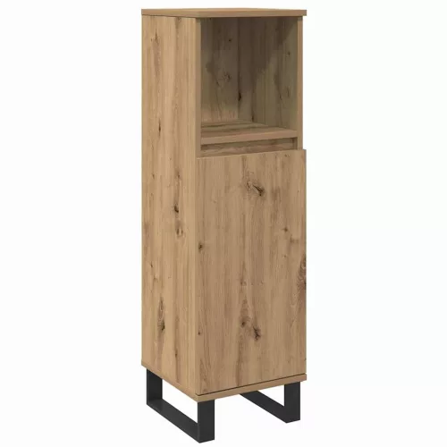 Fürdőszoba bútor szett 3 pcs Barna 30 x 30 x 180 cm Faanyag