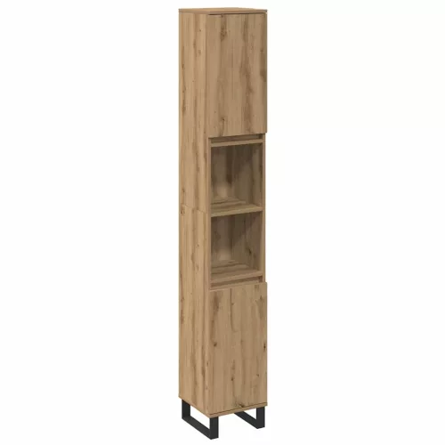 Fürdőszoba bútor szett 3 pcs Barna 30 x 30 x 180 cm Faanyag
