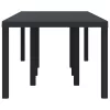 Kerti Asztal Antracit 250 x 100 x 73 cm polirattan