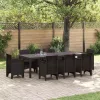 Kerti Asztal Barna 250 x 100 x 73 cm polirattan