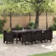Kerti Asztal Barna 250 x 100 x 73 cm polirattan