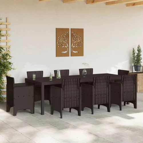 Kerti Asztal Barna 250 x 100 x 73 cm polirattan