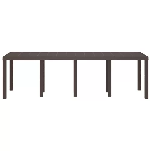 Kerti Asztal Barna 250 x 100 x 73 cm polirattan