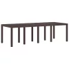 Kerti Asztal Barna 250 x 100 x 73 cm polirattan