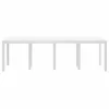 Kerti Asztal Fehér 250 x 100 x 73 cm polirattan