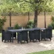 Kerti Asztal Antracit 300 x 100 x 73 cm polirattan