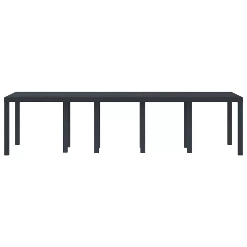 Kerti Asztal Antracit 300 x 100 x 73 cm polirattan