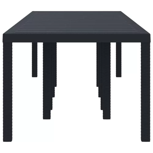 Kerti Asztal Antracit 300 x 100 x 73 cm polirattan