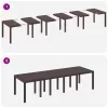 Kerti Asztal Barna 300 x 100 x 73 cm polirattan
