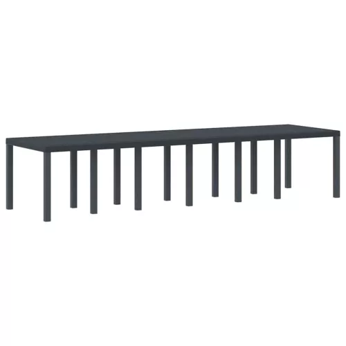Kerti Asztal Antracit 350 x 100 x 73 cm polirattan