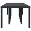Kerti Asztal Antracit 350 x 100 x 73 cm polirattan