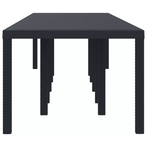 Kerti Asztal Antracit 350 x 100 x 73 cm polirattan