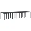 Kerti Asztal Antracit 350 x 100 x 73 cm polirattan