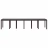 Kerti Asztal Barna 350 x 100 x 73 cm polirattan