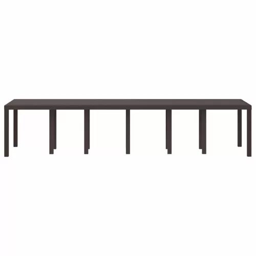 Kerti Asztal Barna 350 x 100 x 73 cm polirattan