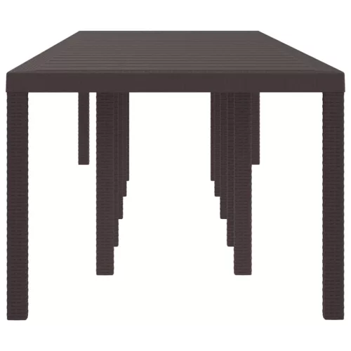 Kerti Asztal Barna 350 x 100 x 73 cm polirattan