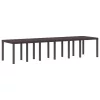 Kerti Asztal Barna 350 x 100 x 73 cm polirattan