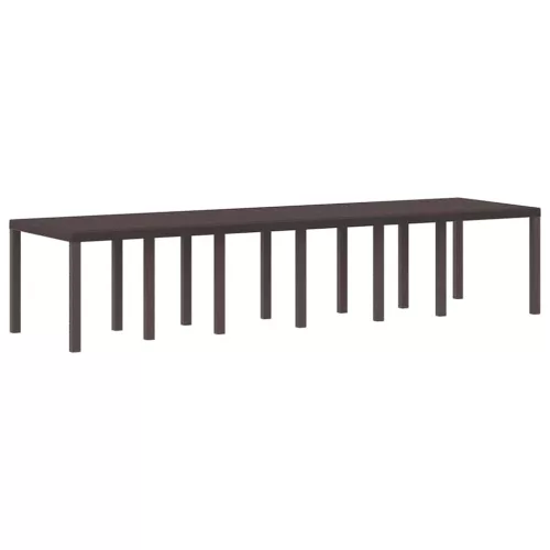 Kerti Asztal Barna 350 x 100 x 73 cm polirattan
