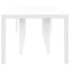 Kerti Asztal Fehér 350 x 100 x 73 cm polirattan