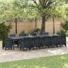 Kerti Asztal Antracit 400 x 100 x 73 cm polirattan
