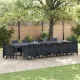 Kerti Asztal Antracit 400 x 100 x 73 cm polirattan
