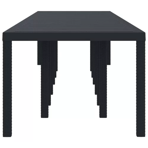 Kerti Asztal Antracit 400 x 100 x 73 cm polirattan