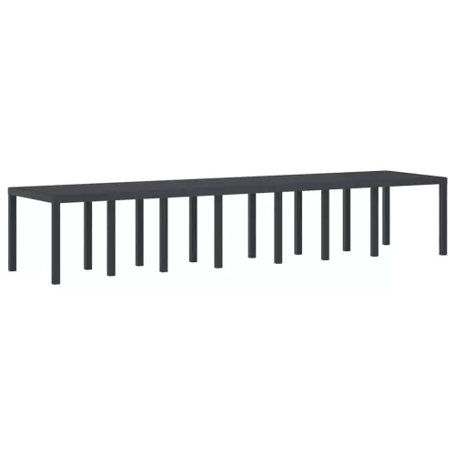 Kerti Asztal Antracit 400 x 100 x 73 cm polirattan